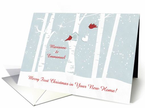 Merry First Christmas in Your New Home with Custom Names... (1504436)