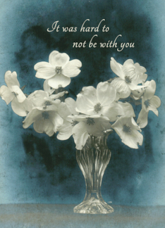 Hard to Not Be with You at the Memorial or Funeral with Elegant Design