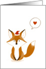 Cute Christmas Fox card