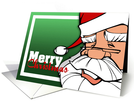 Merry Christmas from Santa card (1001517)