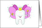Congratulations from the Tooth Fairy Wings Crown and Wand Cartoon card