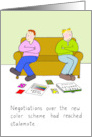Gay Happy New Home Cartoon Two Men Decorating Humor card