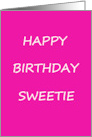 Gay Lesbian Romantic Happy Birthday Sweetie card