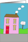 Gay Love Shack Cartoon New Home Congratulations card