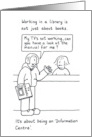 Librarian Happy Birthday Customer Services Cartoon Humor card