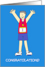 Congratulations on Running a Marathon for a Male card