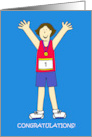 Congratulations on Running a Marathon for a Female card