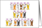 Nurses Make it Better Cartoon Cats in Bandages Get Well Soon card