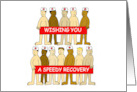 Sexy Cartoon Male Nurses Wishing you a Speedy Recovery card