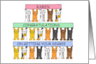 Congratulations on Getting Your Degree to Personalize Any Name Cats card