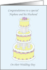 Congratulations to Nephew and his Husband on Wedding Day Cake card