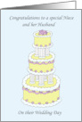 Congratulations to a Special Niece and Her Husband on Wedding Day card