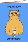 You’ve got Cattitude, blank card for cat lovers. card