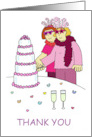 Thank you from Lesbian Couple Civil Union Wedding Marriage card