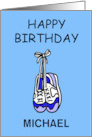 Happy Birthday to Male Runner to Customize with Any Name card