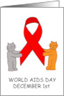 December 1st World AIDS Day Blank Inside card
