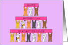 Happy Mother’s Day to Mother in Law Cartoon Cats card