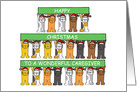 Happy Christmas Caregiver with Fun Cats card