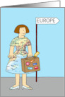 Bon Voyage Study Trip Foreign Exchange for Student to Customize card