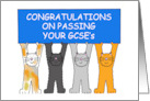 Congratulations on Passing Your GCSEs Cartoon Cats card