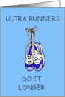 Ultra Runner Happy Birthday Cartoon Humor card