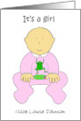 February 29th Baby Announcement Leap Year Girl to Customise card