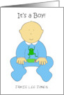 February 29th Baby Announcement Leap Year Boy to Customize card