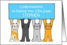 Congratulations on Passing CPA Exam, to Customize With Any Name. card