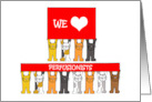 We Love Perfusionists Perfusionist Appreciation Week Cartoon Cats card