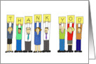 Thanks to Foreign Language Teacher Cartoon Group of People card