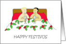 Happy Festivus Sexy Cartoon Gay Male Humor card