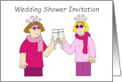 Wedding Shower Invitation for Female Couple Fun Ladies card