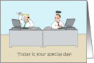 National Cranky Co-worker Day October 27th Humor Cartoon card