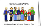 National Ugly Christmas Sweater Day Invitation. card