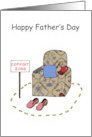 Father’s Day Cartoon Comfort Zone Armchair Fun card