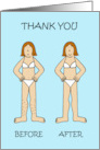 Thank You to Hair Removal Technician Cartoon Humor card