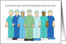 Operating Room Nurse Day November 14th Cartoon Group card