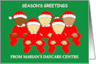 Happy Christmas From Daycare Center to Customize Any Name card