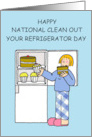 National Clean Out Your Refrigerator Day November 15th Diet Cartoon card