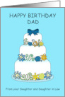 Happy Birthday Dad from Daughter and Daughter in Law card