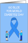 World Diabetes Day November 14th Go Blue card