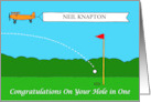 Congratulations Golf Hole in One to Personalize With Any Name card