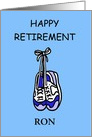 Happy Retirement for Runner to Personalize with Any Name. card