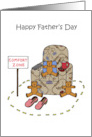 Happy Father’s Day from Triplets Cartoon Comfort Zone Humor card