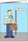 All the Best for Your Sabbatical Cartoon Man card