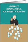 International Buy a Priest a Pint Day September 9th Cartoon card