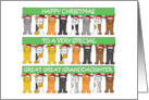 Happy Christmas Great Great Granddaughter Cartoon Cats card