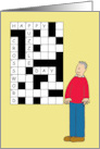 Crossword Puzzle Day December 21st Man and Giant Crossword card