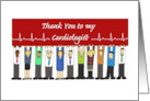 Thank You to My Cardiologist Diverse Group of Cartoon People card