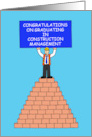 Congratulations Graduation in Construction Management card